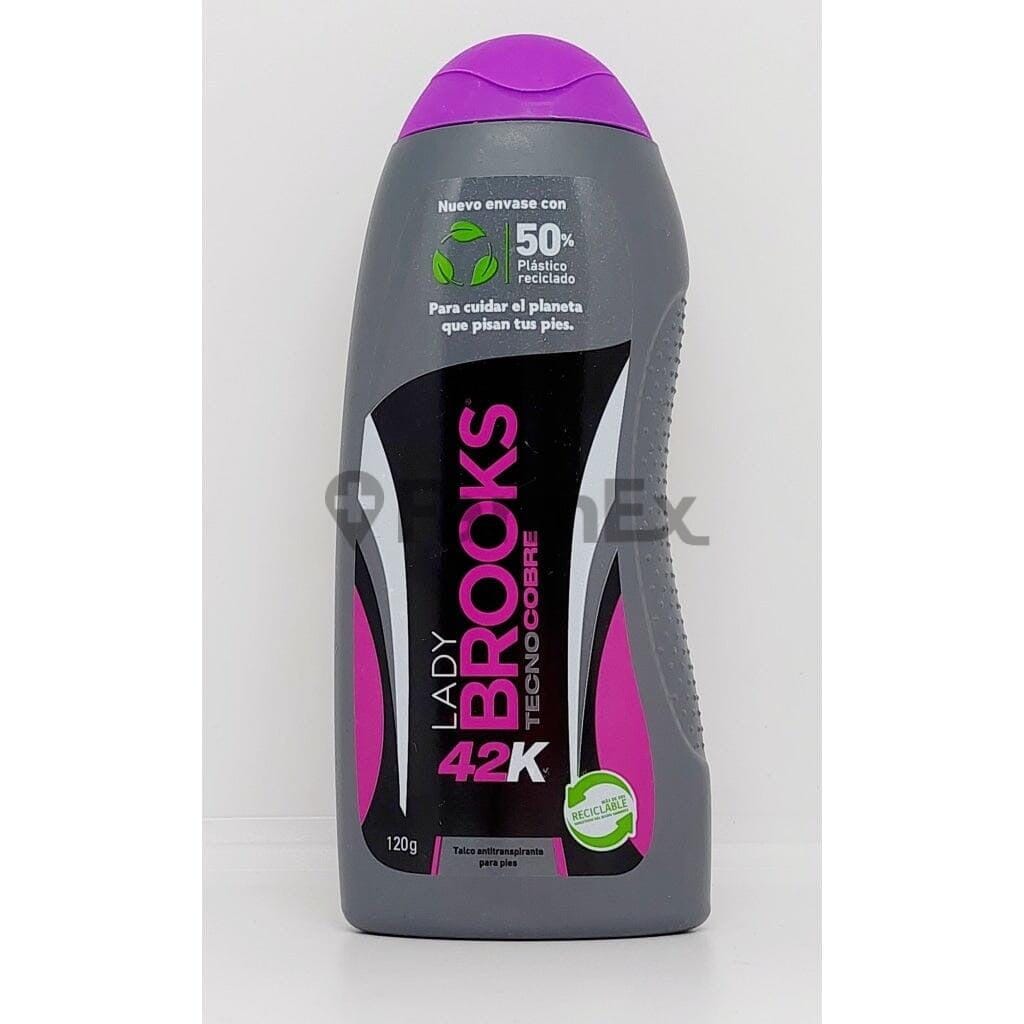 Talco "Lady Brooks Tecno Cobre 42K" x 120 g Farmex-Fonasa-Persistente